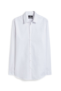 C&A Businesshemd-Slim Fit-Kent-bügelleicht, Weiß, Größe: XL