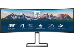 PHILIPS 498P9 Curved 49 Zoll 2K UltraWide QHD Monitor (4 ms Reaktionszeit, 100 Hz)
