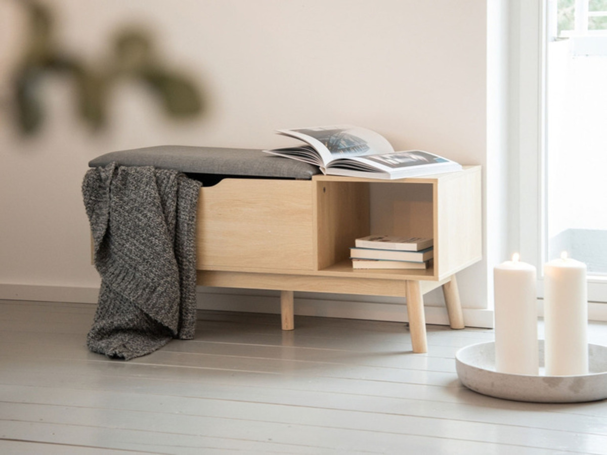 Bild 2 von Wenko Schuh- und Sitzbank mit Sitzpolster und Staufach