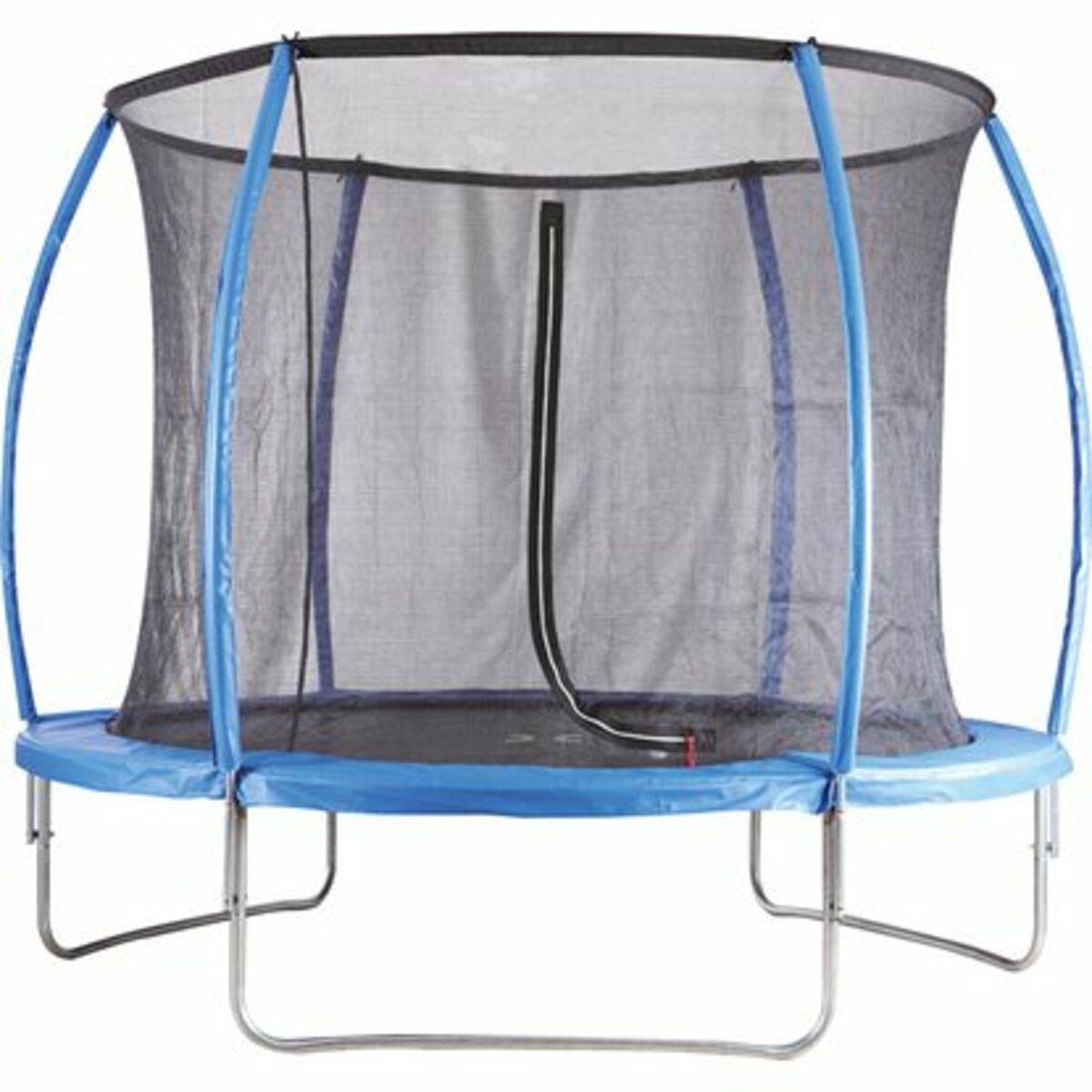 Bild 1 von Gartentrampolin Tupelo Rund Ø 305 cm gebogene Stäbe mit Sicherheitsnetz Blau