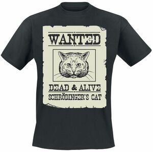 Tierisch Schrödinger's Cat Is Alive T-Shirt schwarz