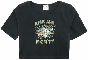 Rick And Morty Kids - Splash T-Shirt schwarz