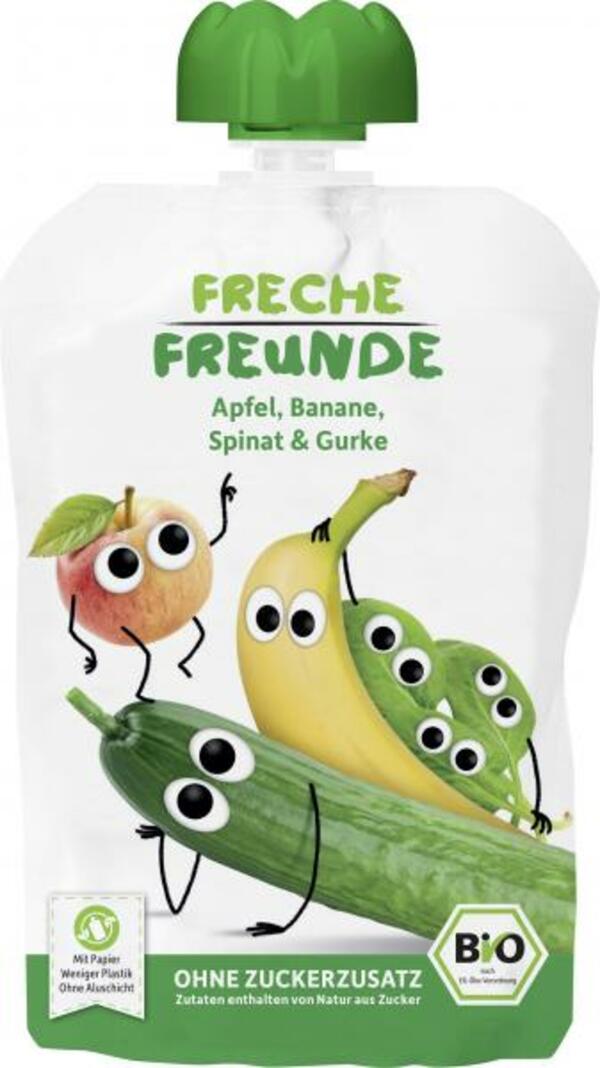 Bild 1 von Freche Freunde Quetschie Apfel, Banane, Spinat & Gurke