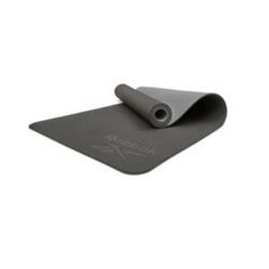 Reebok Yogamatte, 6mm, doppelseitig, Schwarz/Grau