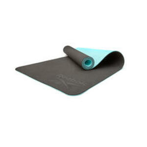 Reebok Yogamatte, 6mm, doppelseitig, Blau