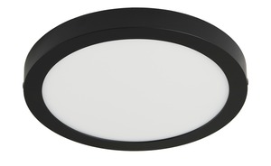 LED-Deckenleuchte, rund, schwarz