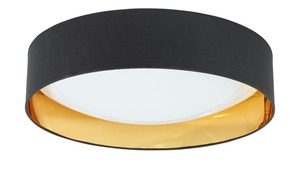 LED-Deckenleuchte, schwarz/goldfarben