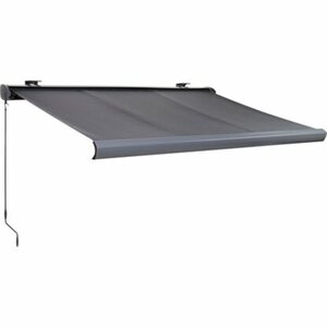 OBI Kassettenmarkise LED 400 cm x 250 cm Anthrazit