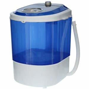 Waschmaschine Tragbar MW-100 Blau und Weiß 180W Mestic Mehrfarbig