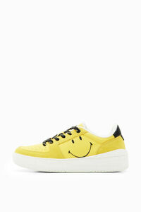 Plateau-Sneaker Smiley® Frottee