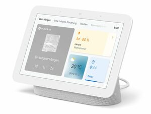 Google Nest Hub (2. Gen.), smarter Lautsprecher, Touchscreen, kreide