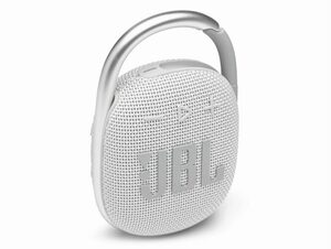 JBL Clip 4, Bluetooth-Lautsprecher, IP67, 5 W, USB-C, weiß