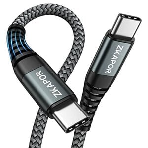 ZKAPOR USB C auf USB C Kabel 1M, USB C Kabel 60W Schnellladekabel USB Typ C für Samsung Galaxy S21 /S20, Pad Pro 11" 2020/2018, Air 2020/2018, Huawei P40 /P30, Mate, Pro, Google Pixel 3/4 -Grey