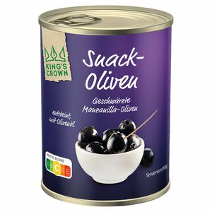 KING´S CROWN Snack-Oliven 85 g