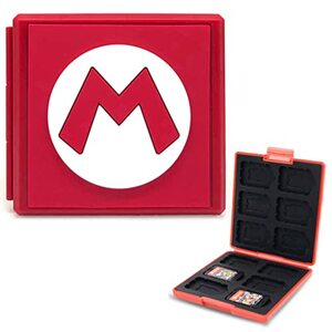 Spiele Card Case für Nintendo Switch, Tragbar und Dünn, Schutzhülle Aufbewahrungsbox Spiele Cards Tasche,mit 12 Micro SD SDXC SDHC + 12 SD SDXC SDHC