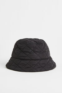 H&M Bucket Hat Schwarz, Hut in Größe S/54. Farbe: 004 black