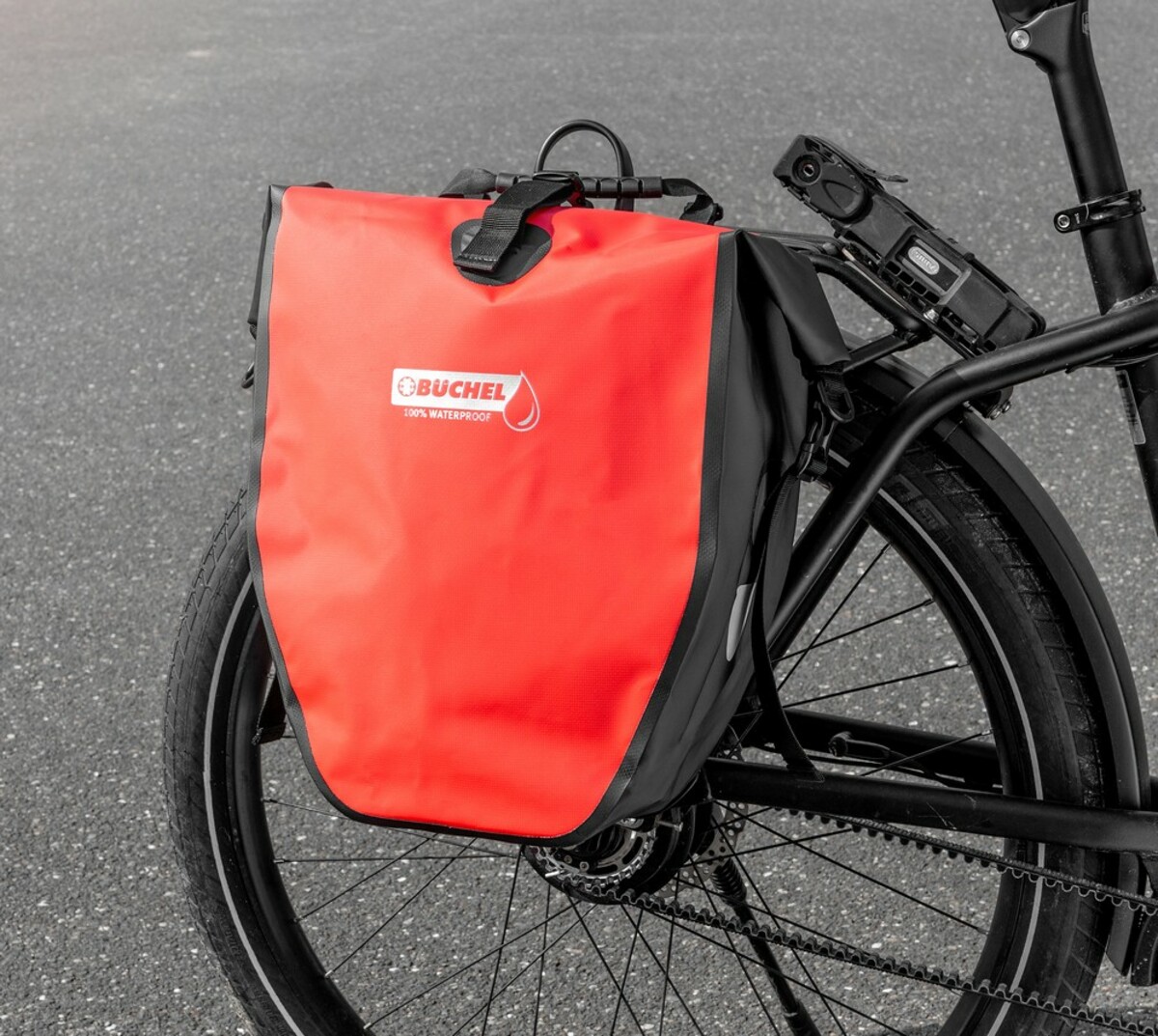 Bild 1 von Büchel Wasserdichte Fahrradtasche - Schwarz/Rot