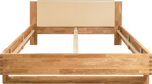 andas Bett "Akra", Eichenholz, mit einem gepolstertem Kopfteil, Breite 192,5 cm