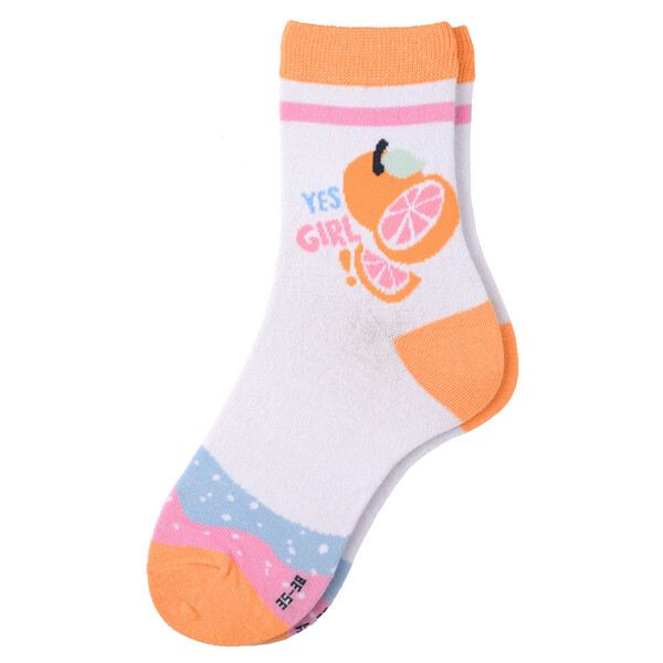 Bild 1 von 1 Paar Damen Socken mit Grapefruit-Motiv