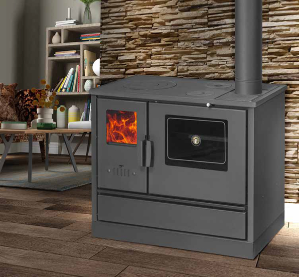 Bild 3 von Moeby24 Küchenofen Lotus 4020 Holzherd Kaminofen Herd Gusseisen 7,9KW BimSchV2 EEK A+ 150mm