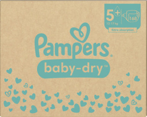 Pampers Baby Dry Windeln Gr.5+ (12-17kg) Monatsbox