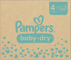 Pampers Baby Dry Windeln Gr.4 (9-14kg) Monatsbox
