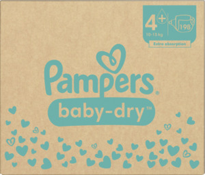Pampers Baby Dry Windeln Gr.4+ (10-15kg) Monatsbox
