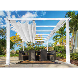 Paragon Outdoor Pavillon Florida weiß Metall B/H/L: ca. 350x325x350 cm