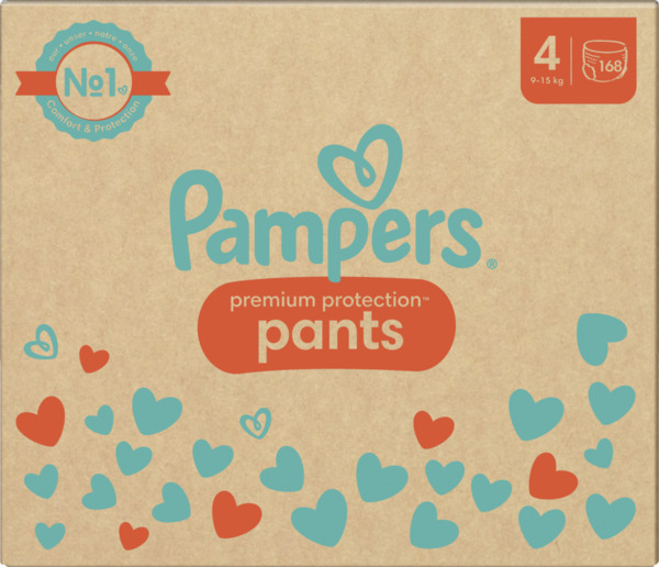 Bild 1 von Pampers premium protection Pants Gr.4 (9-15kg) Monatsbox