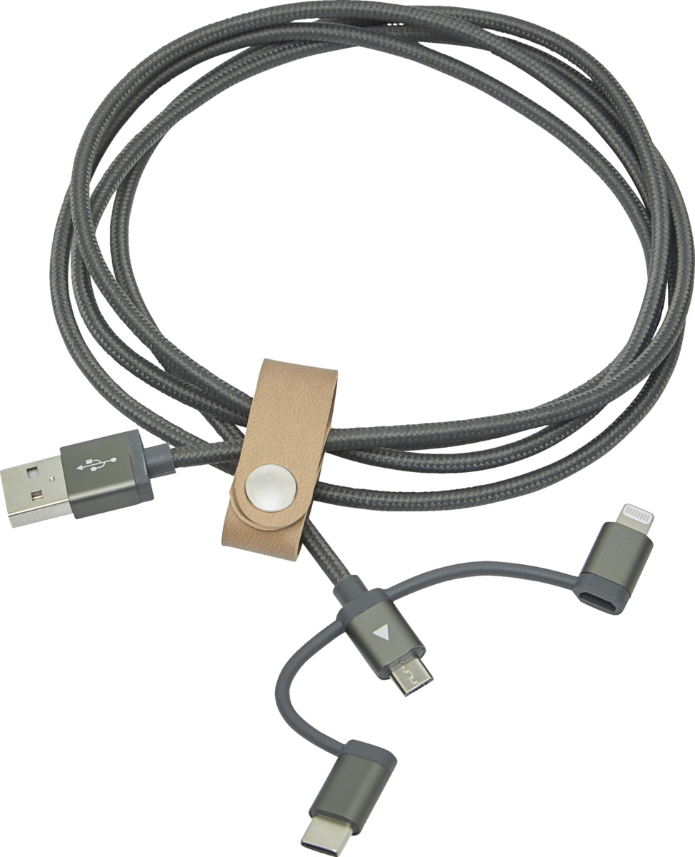 Bild 1 von IDEENWELT 3in1-Lade- und Datenkabel