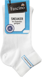 Fascino Sneaker für Diabetiker geeignet, mit Bio-Baumwolle, Gr. 43-46, weiß
