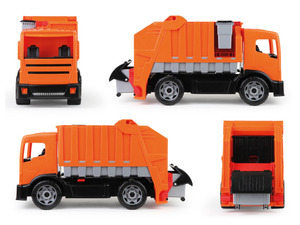 LENA GIGA TRUCKS Müllwagen, mit Stahlachsen und Hebemechanismus