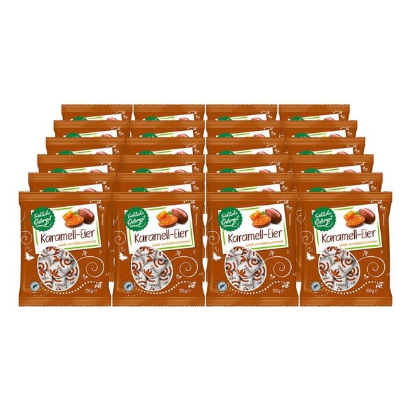 Bild 1 von Fröhliche Osterzeit Karamell Eier 150 g, 24er Pack