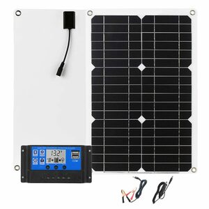 GelldG Solarmodul »18W 12V Solar Panel Solar Ladegerät Solarpaneel-Kit mit Solarladeregler«