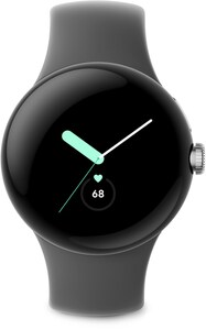 Pixel Watch LTE Smartwatch polished silver/charcoal