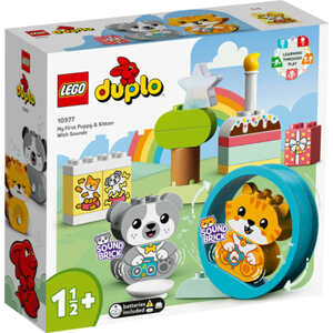 LEGO® DUPLO® 10977 Mein erstes Hündchen & Kätzchen - mit Ton