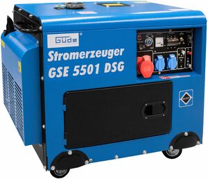 Güde Stromerzeuger »GSE 5501 DS«, 6,5 in kW, 2 x Schuko 230 V/50 Hz, 1 x CEE 16 A/400 V/50 Hz
