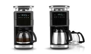 Kaffeemaschine mit Kegel-Mahlwerk Fresh-Aroma-Perfect III Duo mit 1,25 l Glaskanne und 1,25 l Thermokanne