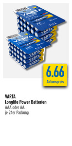 Varta Longlife-Batterien