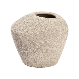 Kleine Vase mit sandiger Oberfläche