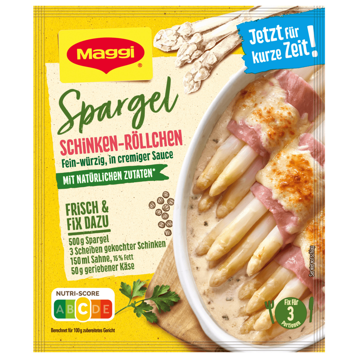 Bild 1 von Maggi Fix Spargel Schinken-Röllchen 44g