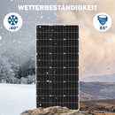 Bild 4 von UISEBRT Solarmodul »Monokristallines Solarpanel Solarmodul Mono 18V mit Aluminiumrahmen«, 100,00 W, (IP65 Wasserdicht Photovoltaikmodul Solarzelle), für Wohnmobil, Boot, Gartenhäuse, Camping