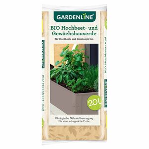GARDENLINE®  Bio-Hochbeet-und-Gewächshauserde 20 l