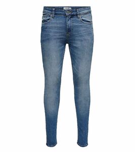 ONLY & SONS Herren 5-Pocket-Jeans Warp Life Skinny Hose Blau