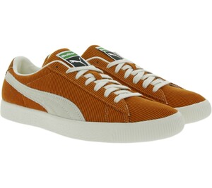 PUMA x Butter Goods Retro-Schuhe coole Sneaker Basket Vintage Orange/Weiß