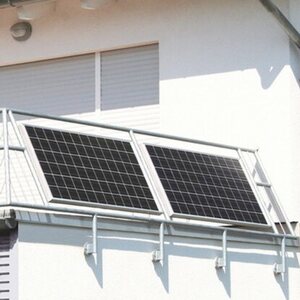 Absaar Solar Balkonkraftwerk-Set mit 2 Stück 410 W Panels