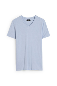 C&A T-Shirt-Flex-Bio-Baumwolle, Blau, Größe: S