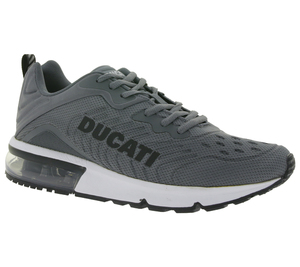 DUCATI Istanbul Herren Turnschuhe gedämpfte Sneaker DS440 03 Grau/Weiß