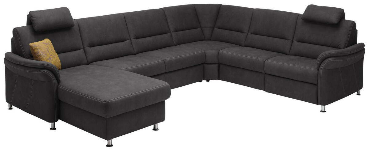 Bild 1 von Beldomo System Wohnlandschaft grau mikrofaser  , Dakota-S , Textil , Uni , 6-Sitzer , gebürstet, matt,Mikrofaser , erweiterbar, Typenauswahl, Bettkasten erhältlich, Fußauswahl, Stoffauswahl, seite