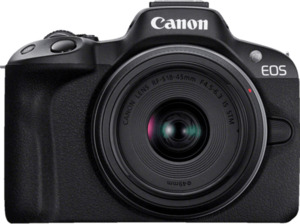 CANON EOS R50 Kit Spiegellose Systemkameras mit Objektiv 18-45 mm , 7,5 cm Display, WLAN